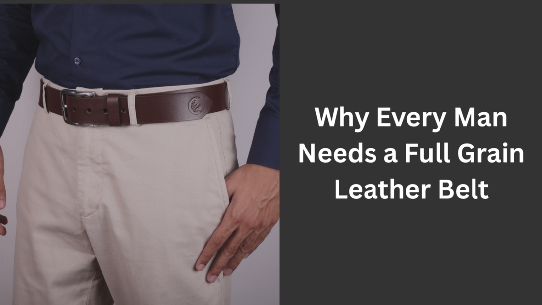 full grain leather belt