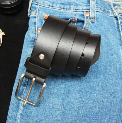 Nocturne  Black Leather Belt