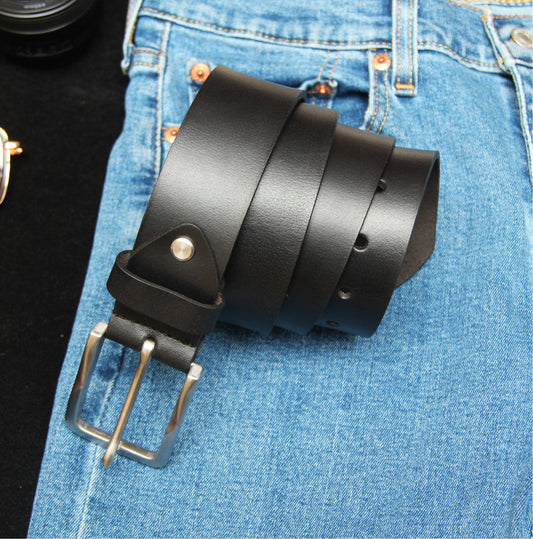 Nocturne  Black Leather Belt