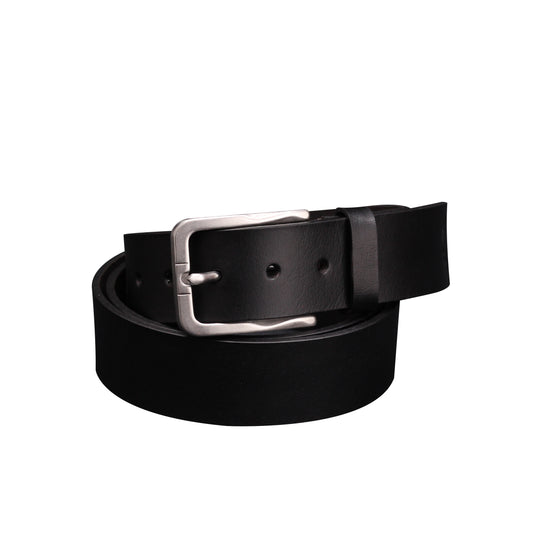 black leather belt for men