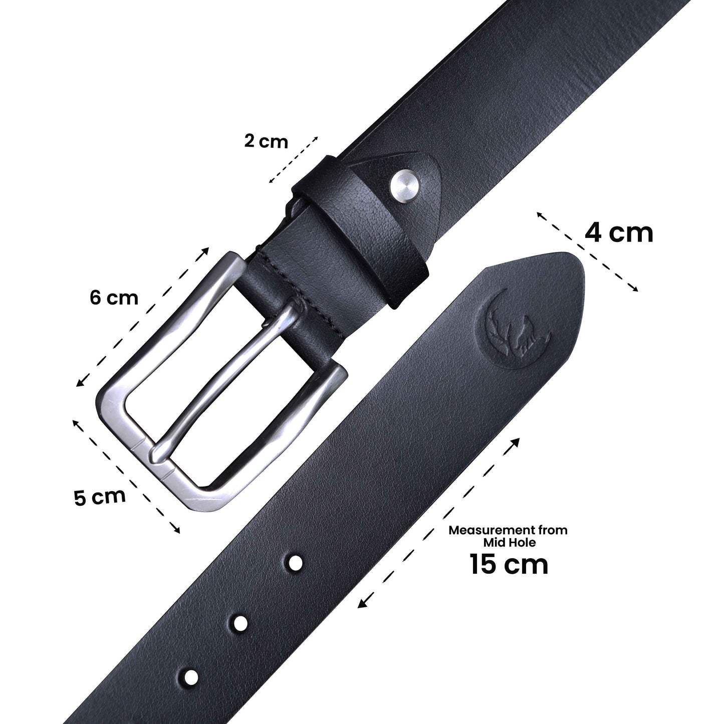 Nocturne  Black Leather Belt