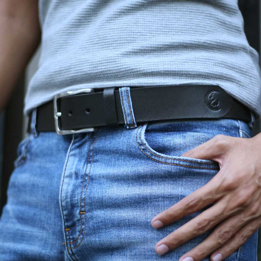 Nocturne  Black Leather Belt