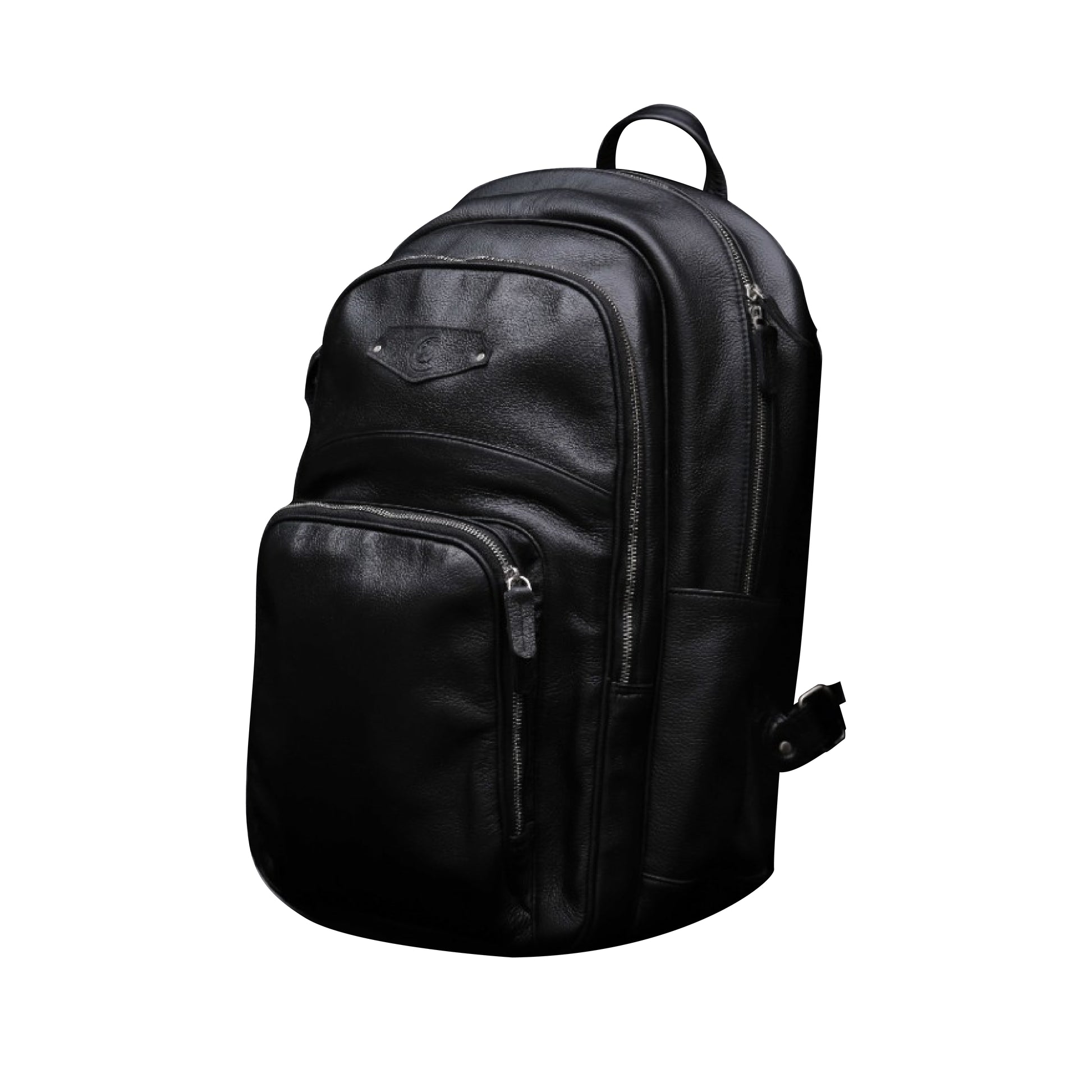 leather backpack black 02
