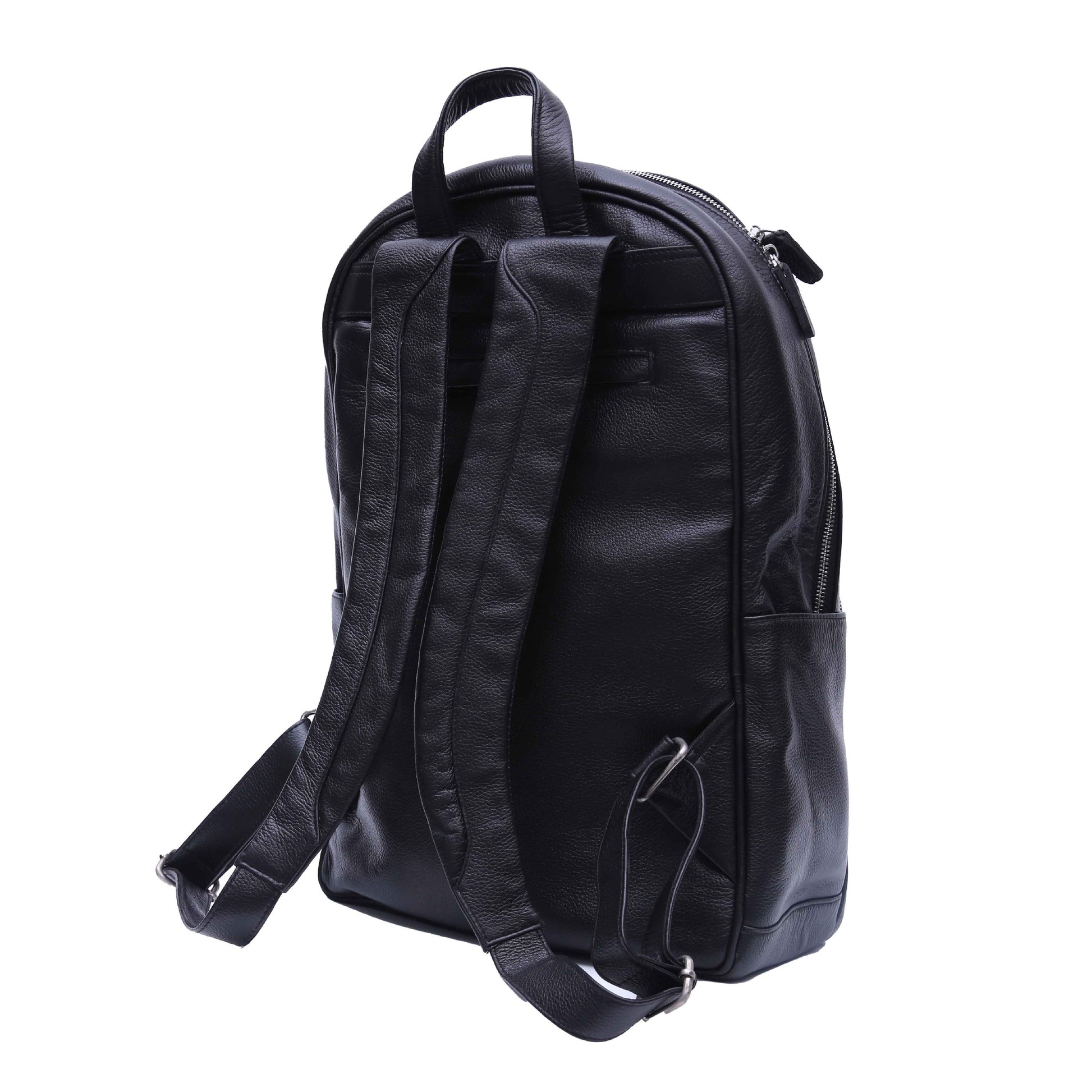 leather backpack black 04