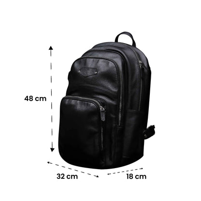 leather backpack black 05