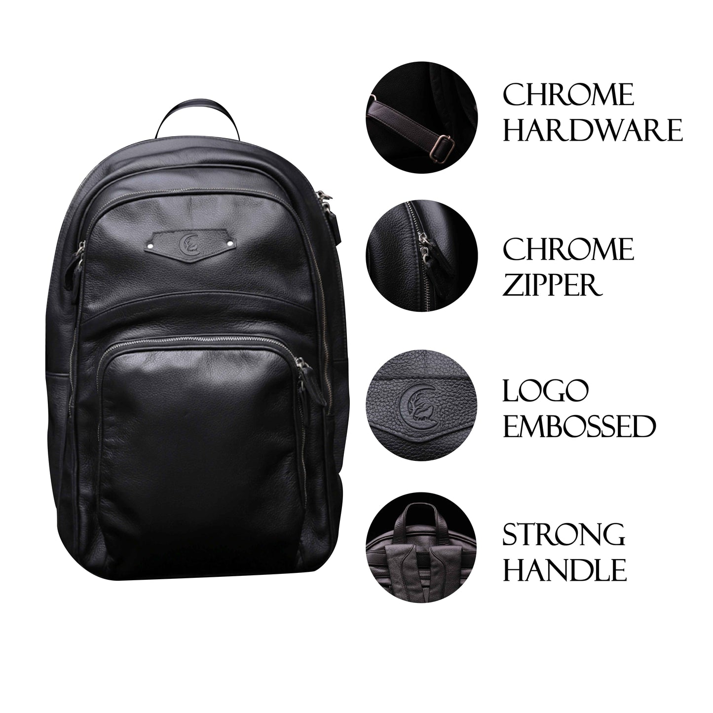 leather backpack black 06
