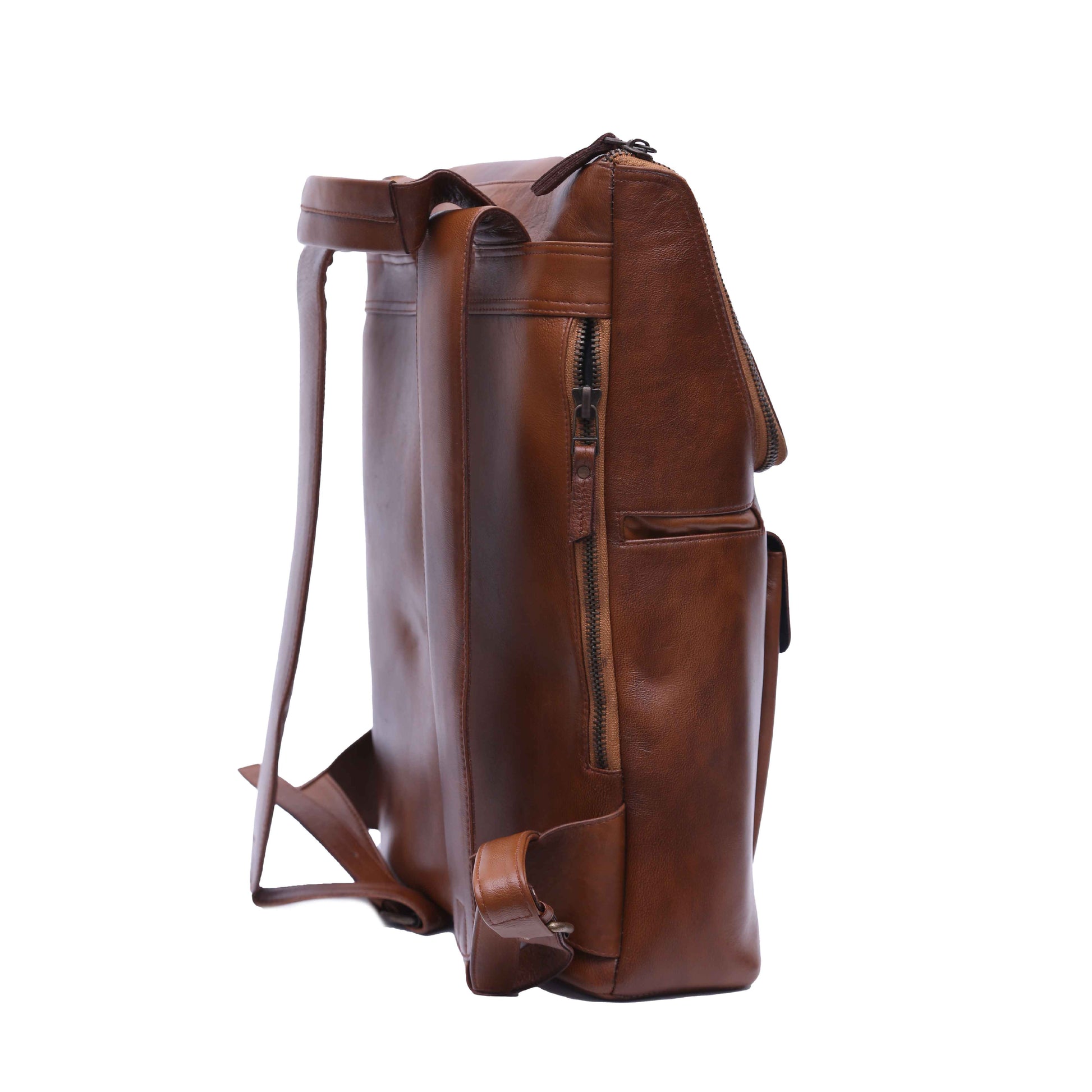leather backpack brown 02