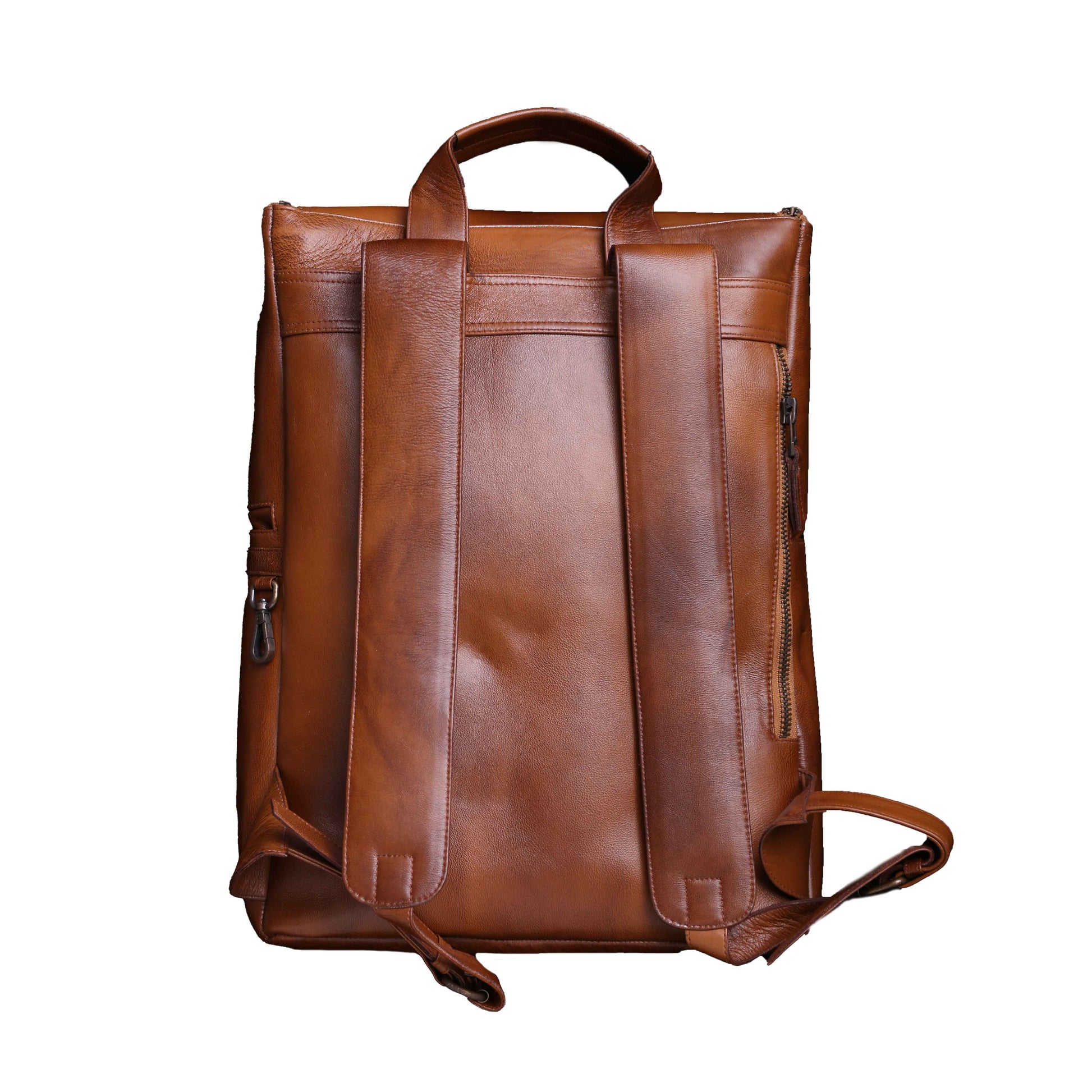 leather backpack brown 03
