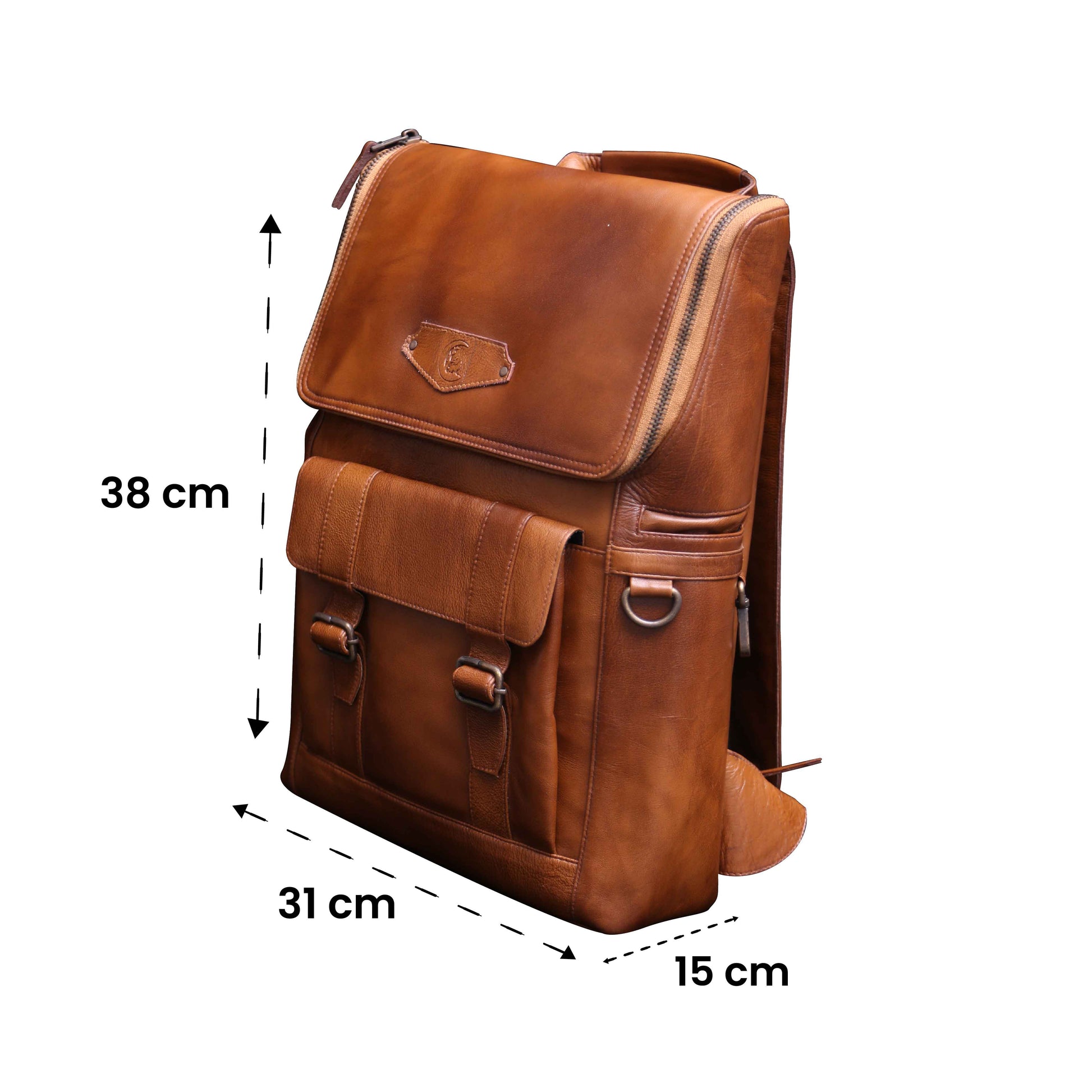 leather backpack brown 04